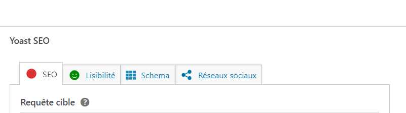 Plug in Yoast SEO pour travaille le SEO d'un article WordPress lors de la création de site web